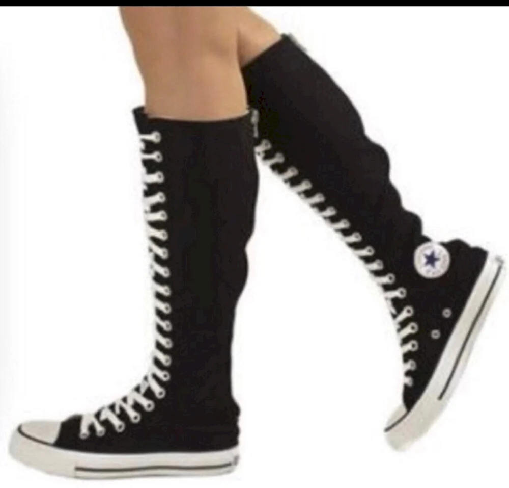 Converse Knee High Boots черные