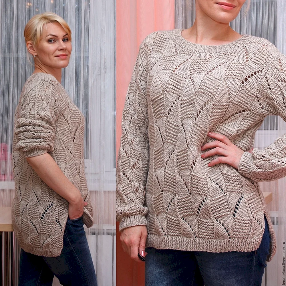 Елена Белуха пуловер плетенка