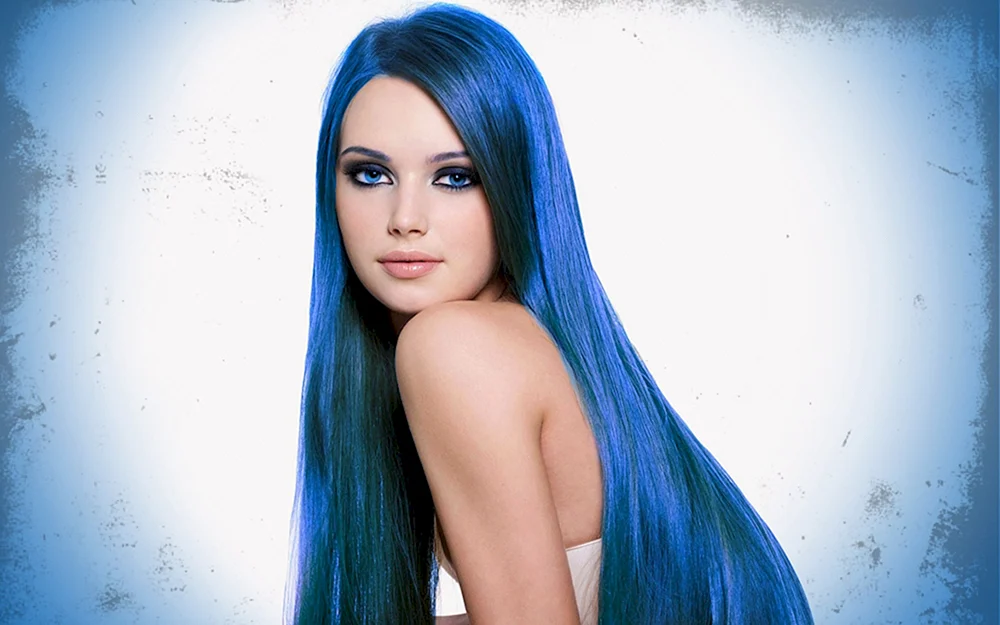 Эвелон синие волосы