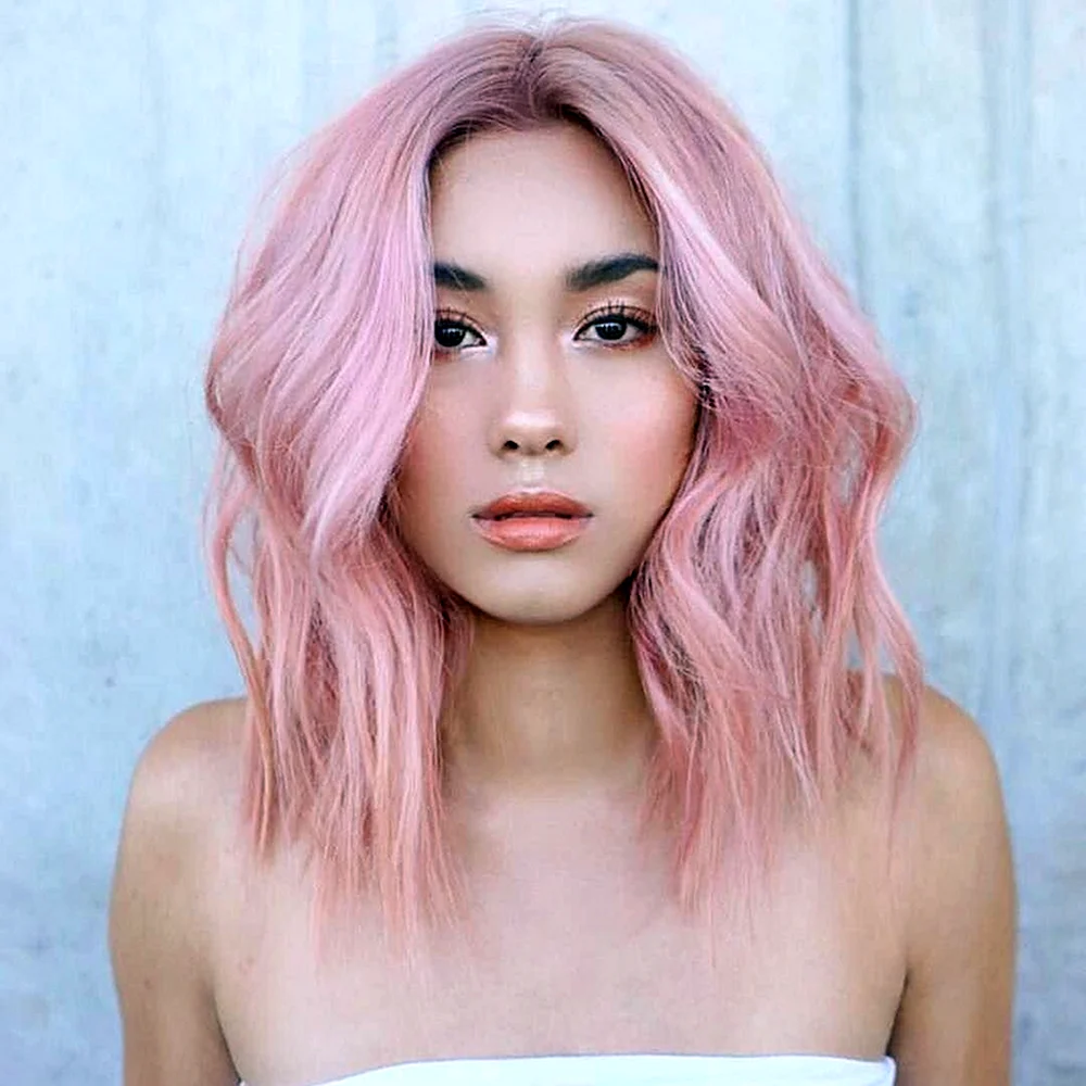 Индийский розовый цвет волос