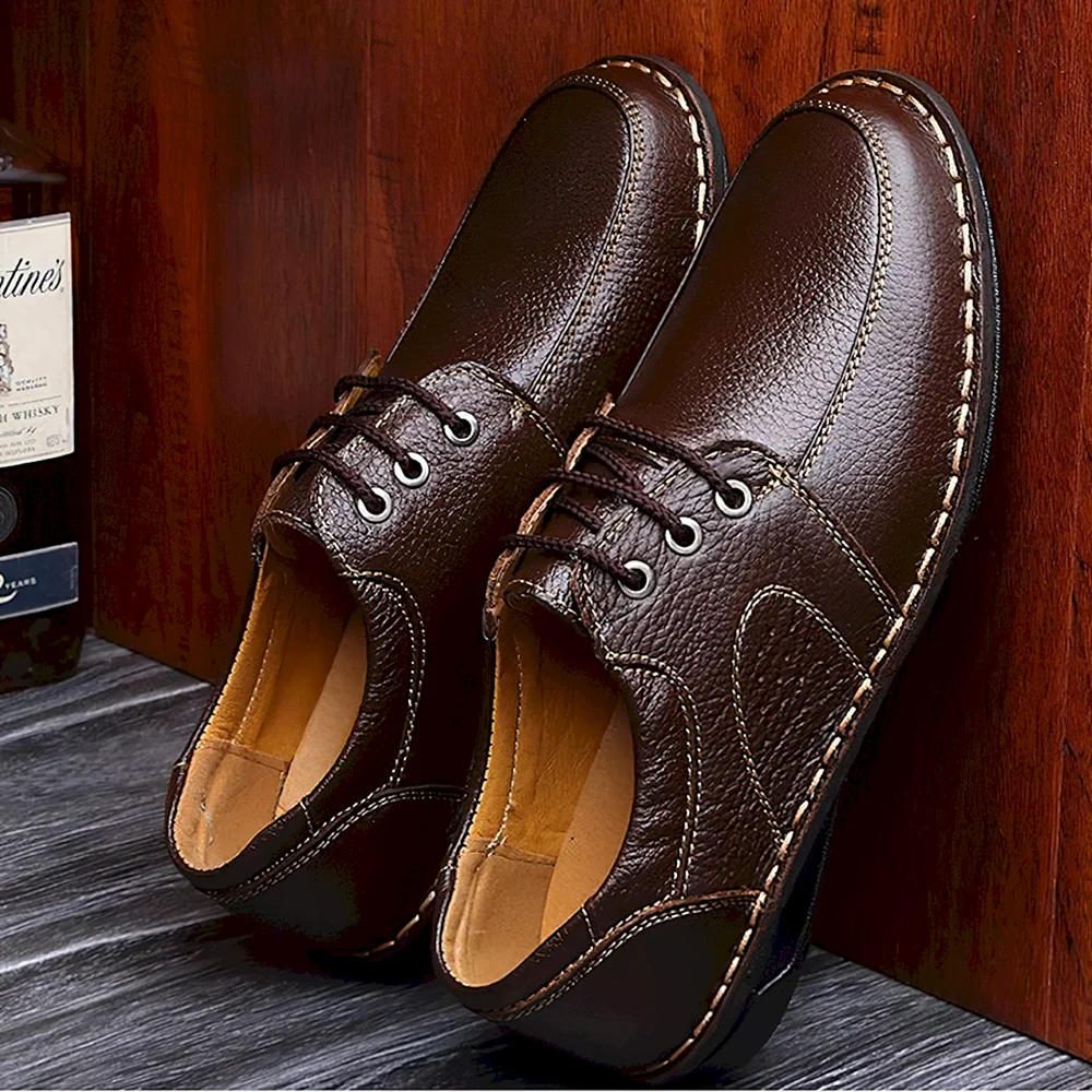 Leather Valentino Shoes с застежкой мужские
