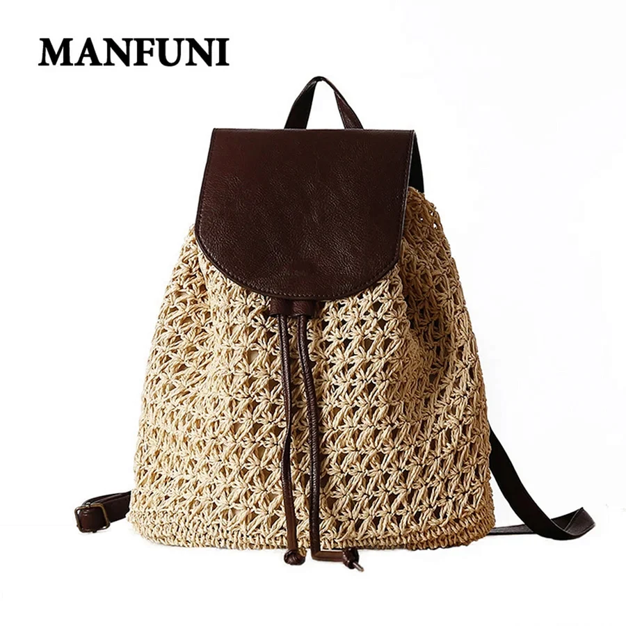 Massimo Dutti рюкзак женский из рафии