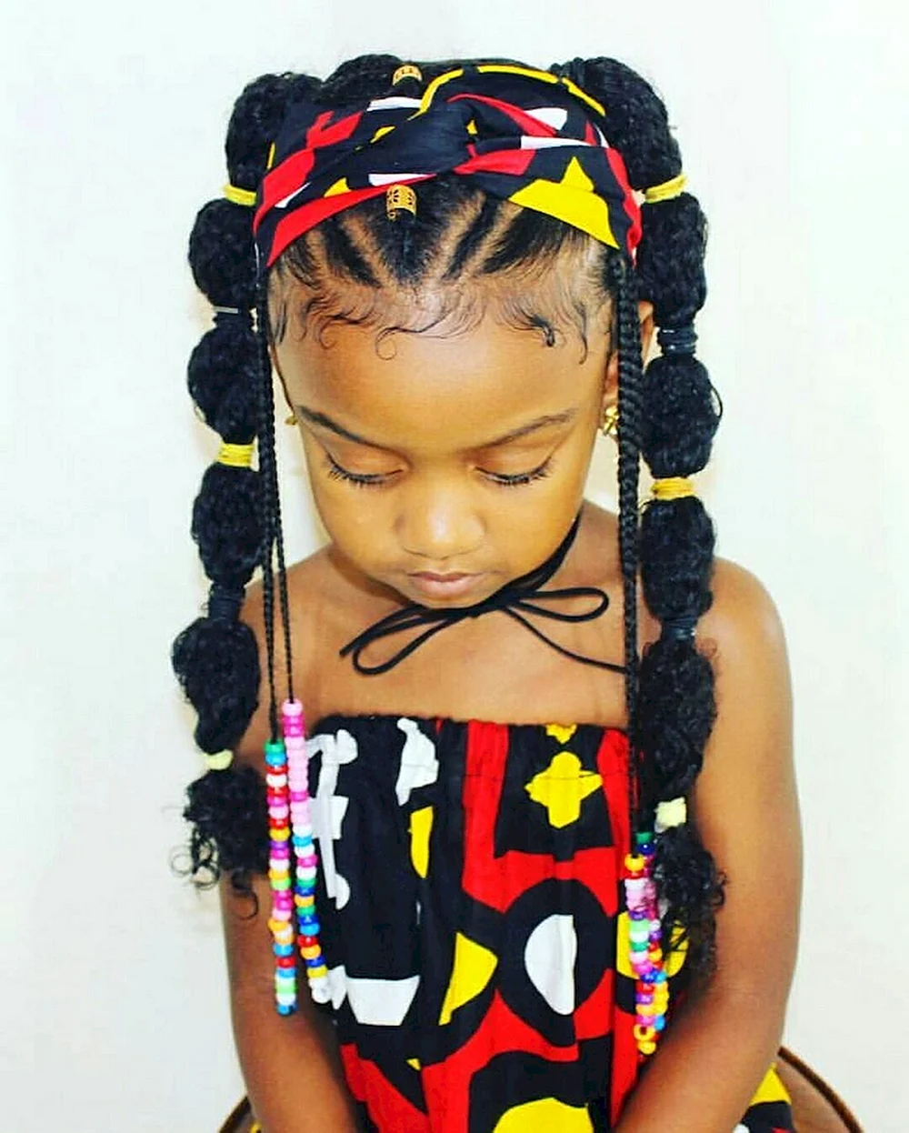 Прическа в африканском стиле для девочек