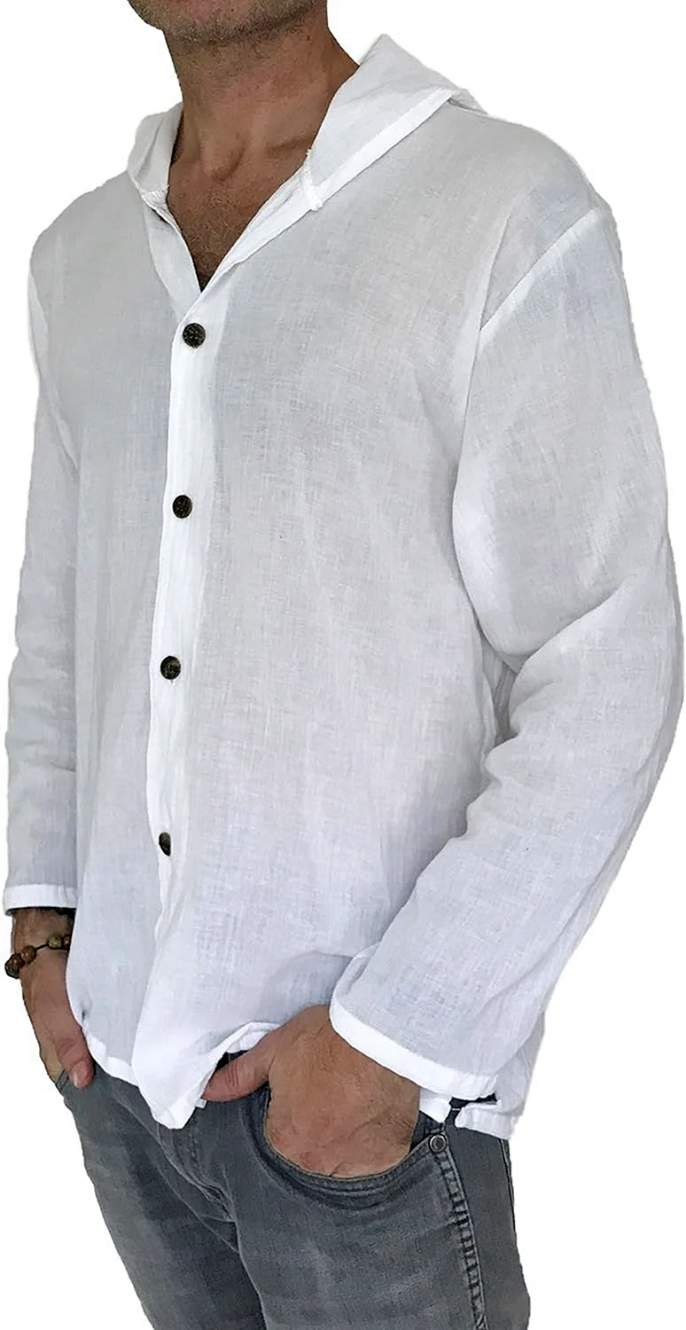 Рубашка мужская с капюшоном