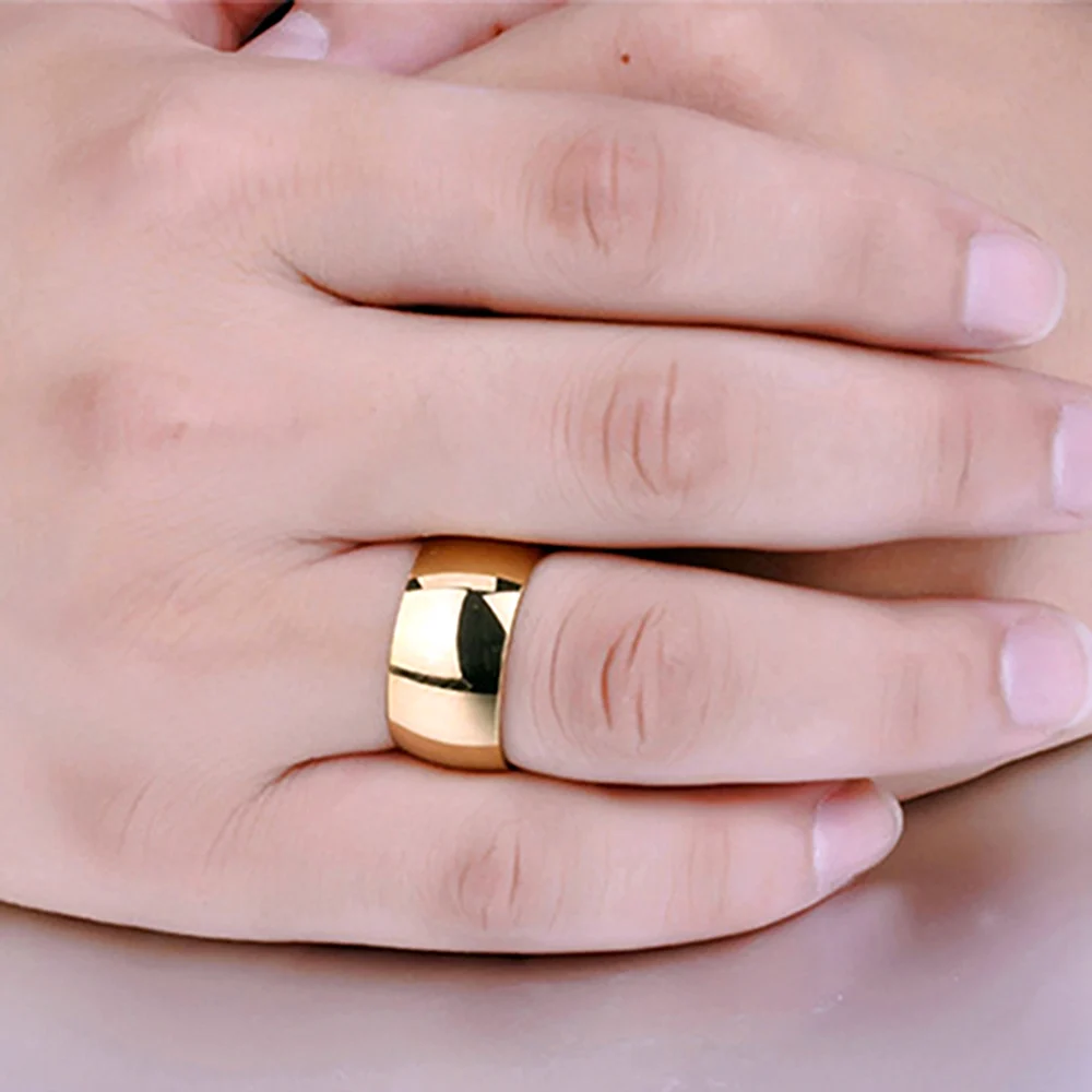 Широкое обручальное кольцо женское