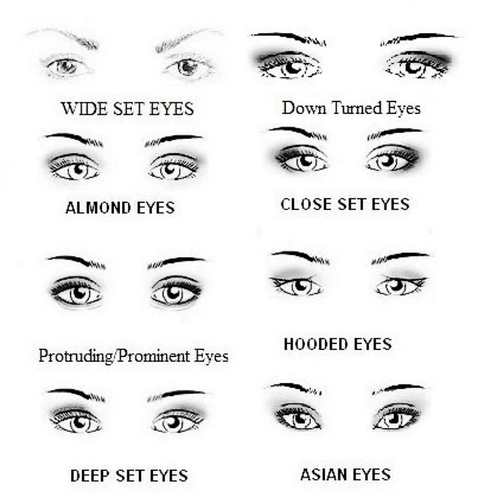 Типы формы глаз