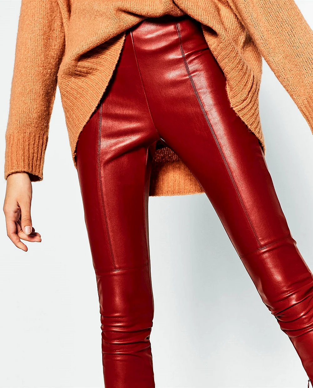 Trafaluc Zara кожаные брюки