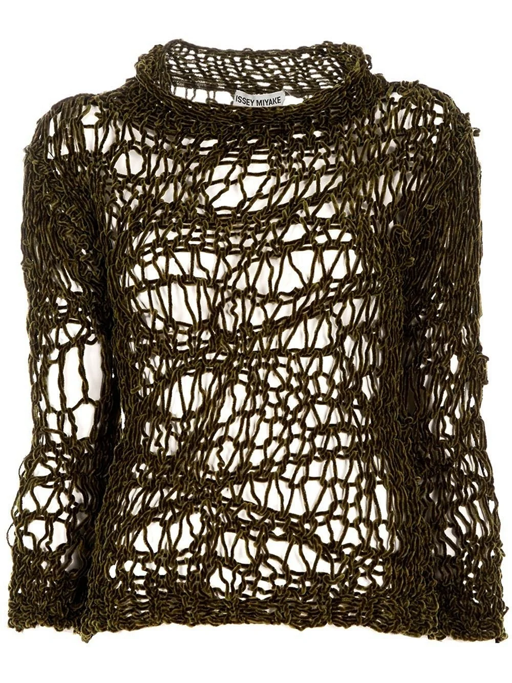 Вязаный свитер с дырками